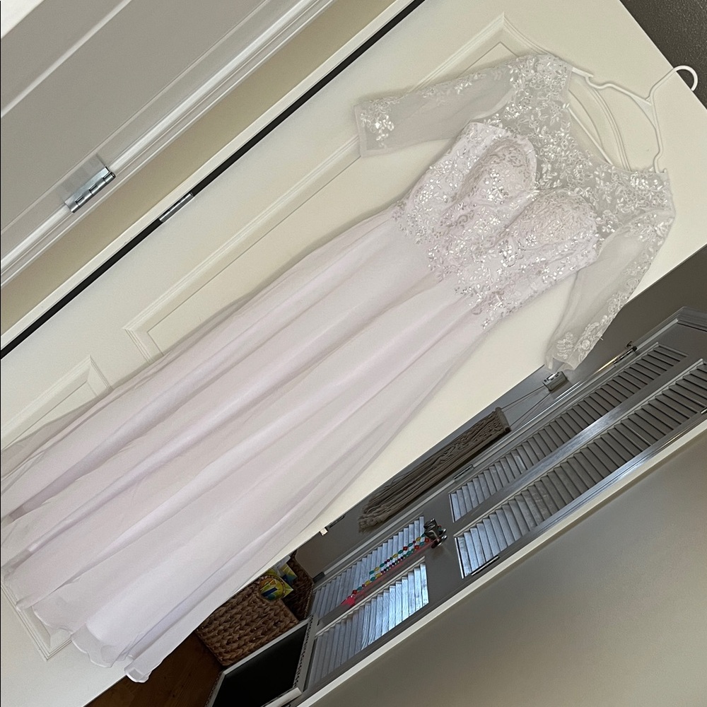 White Lace Gown